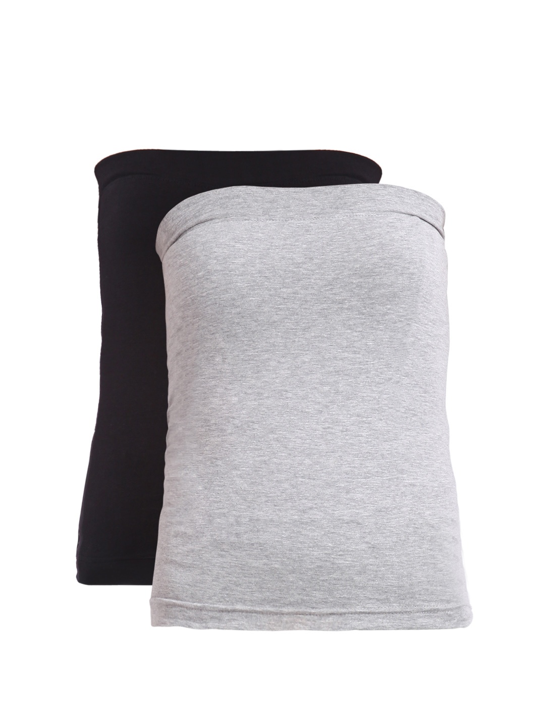 

Espresso Women Black & Grey Pack of 2 Tube Tops