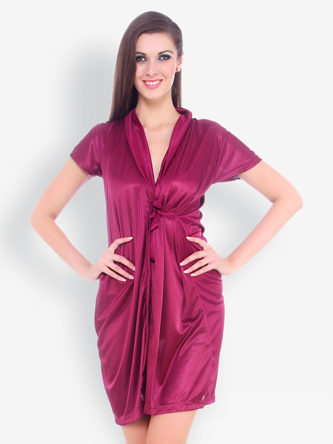 

Fasense Maroon Nightgown DP066A2
