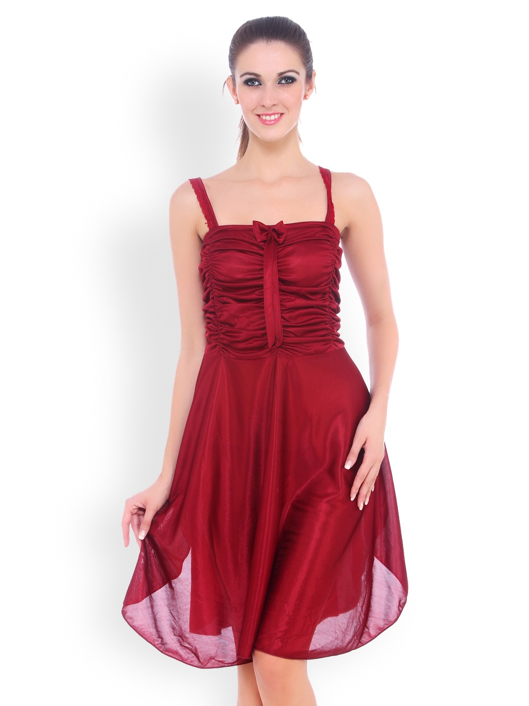 

Fasense Maroon Nightdress