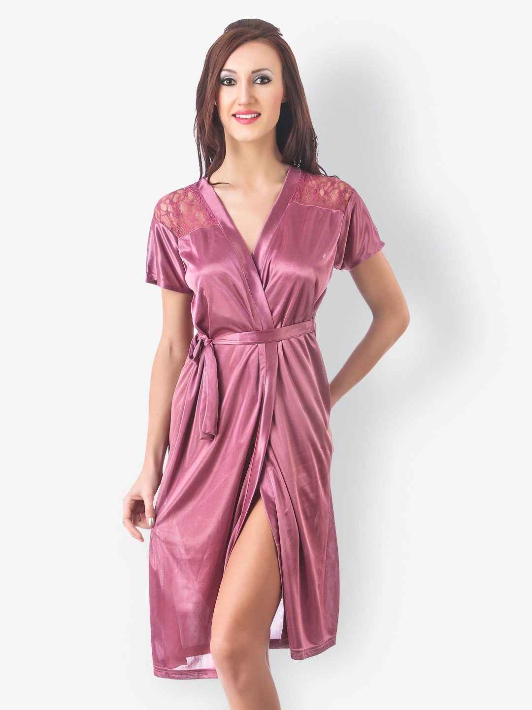

Fasense Mauve Wrap Nightdress