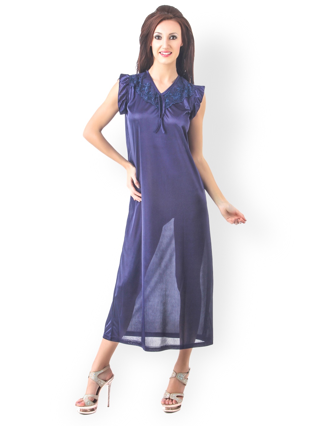 

Fasense Navy Nightdress, Navy blue