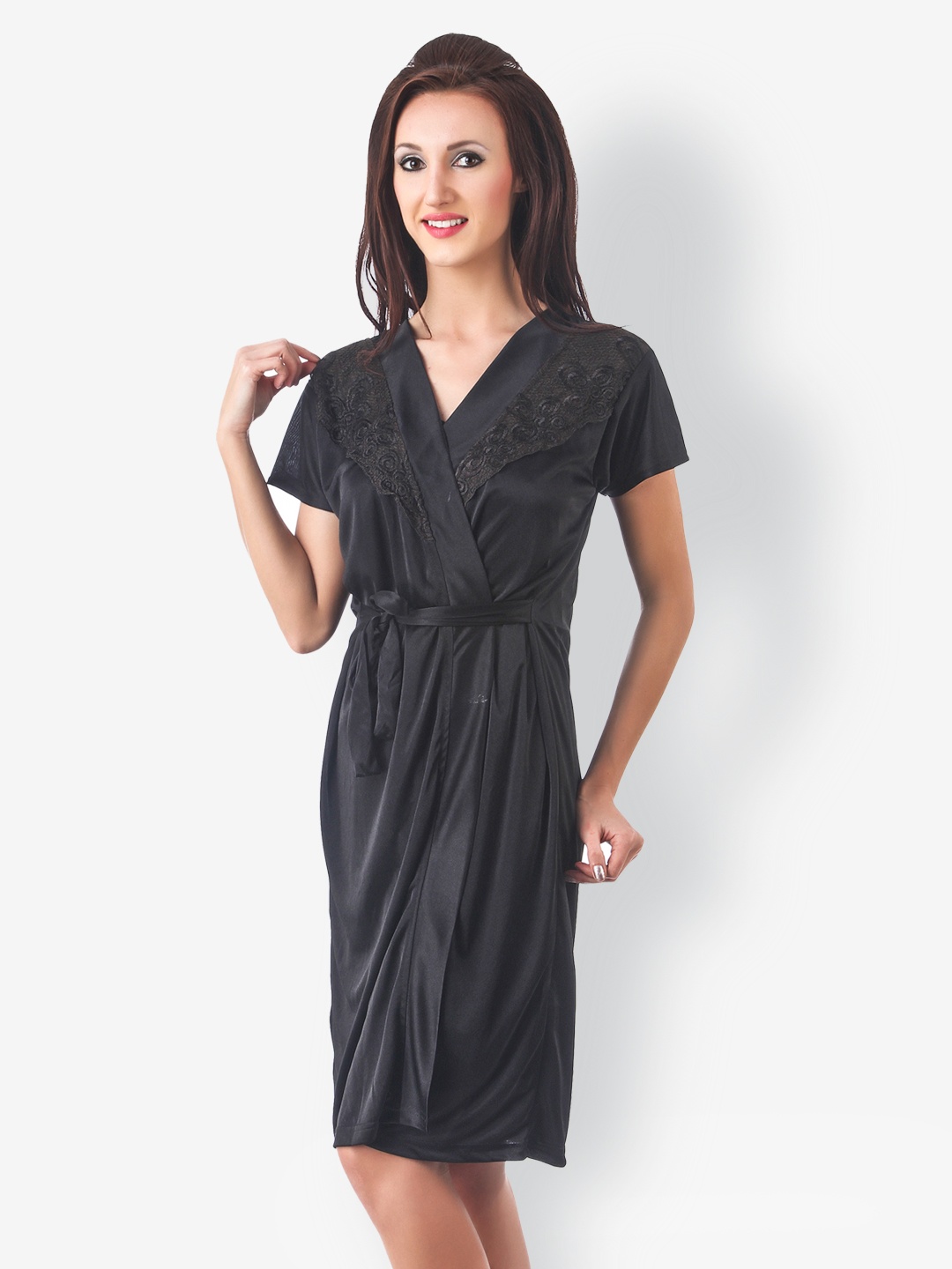 

Fasense Black Nightdress Set