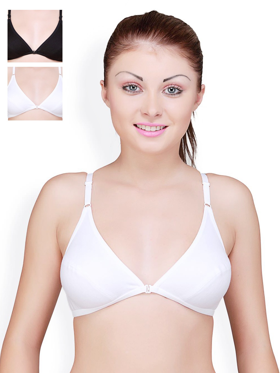 

Floret Pack of 2 Full Coverage Bras, White