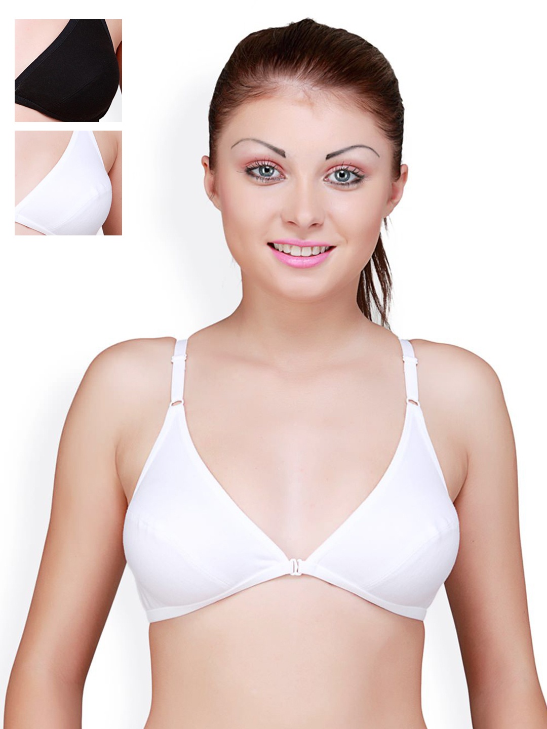 

Floret Pack of 3 Full Coverage Bras, White