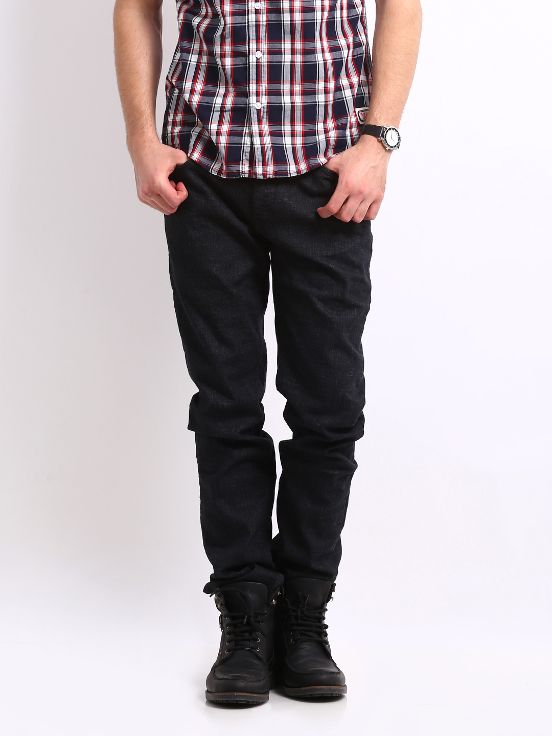 

Flying Machine Men Black Prince Slim Fit Stretchable Jeans