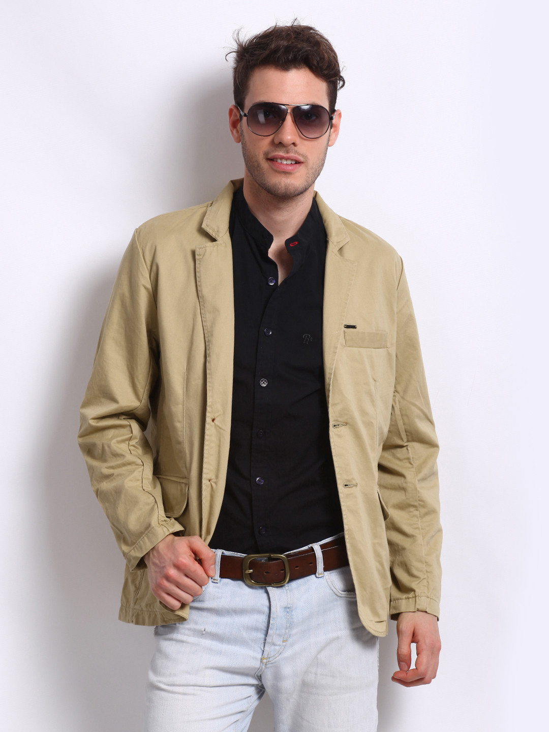 

Flying Machine Men Khaki Jacket