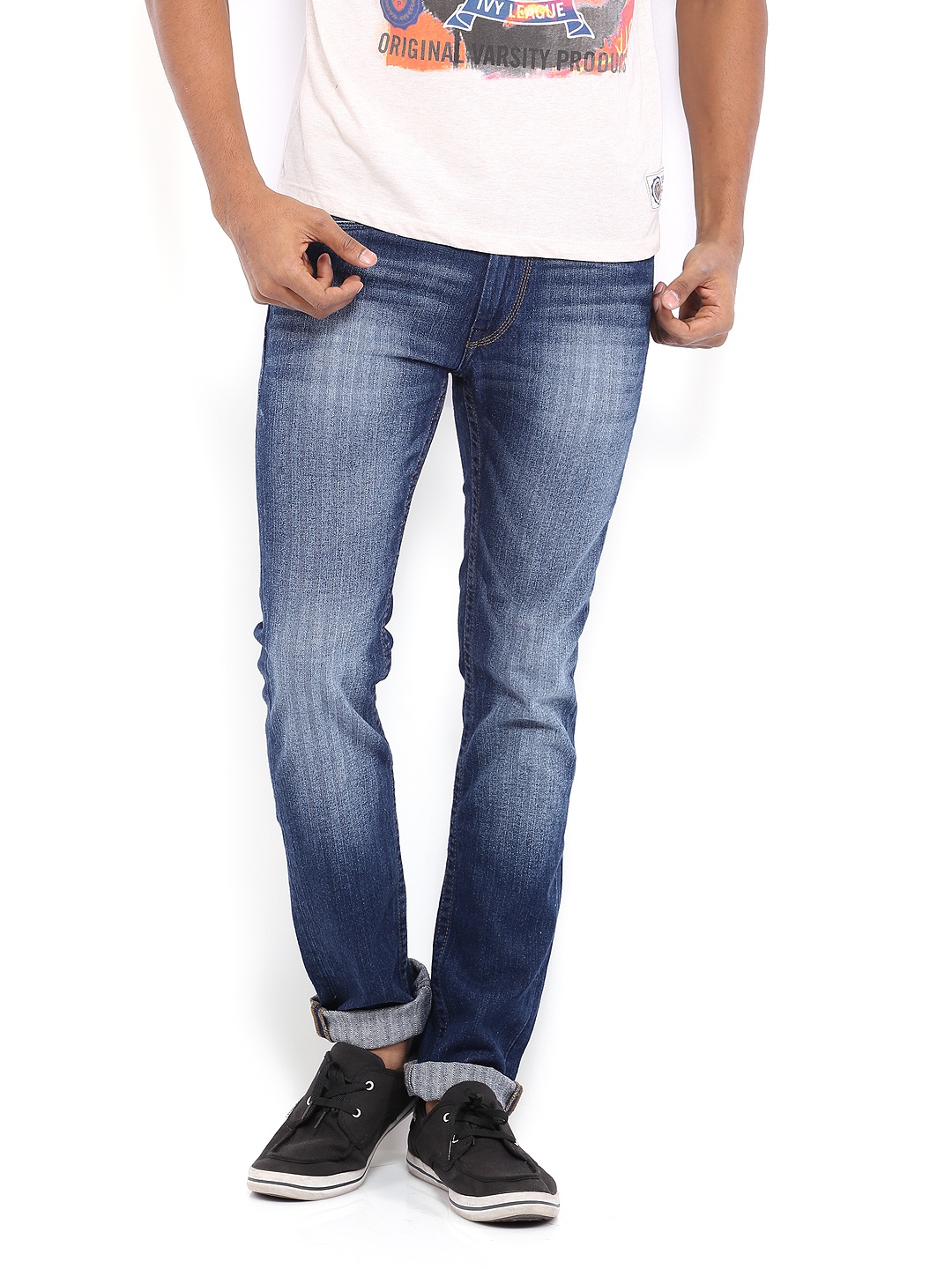 

Flying Machine Blue Skinny Jackson Fit Stretchable Jeans