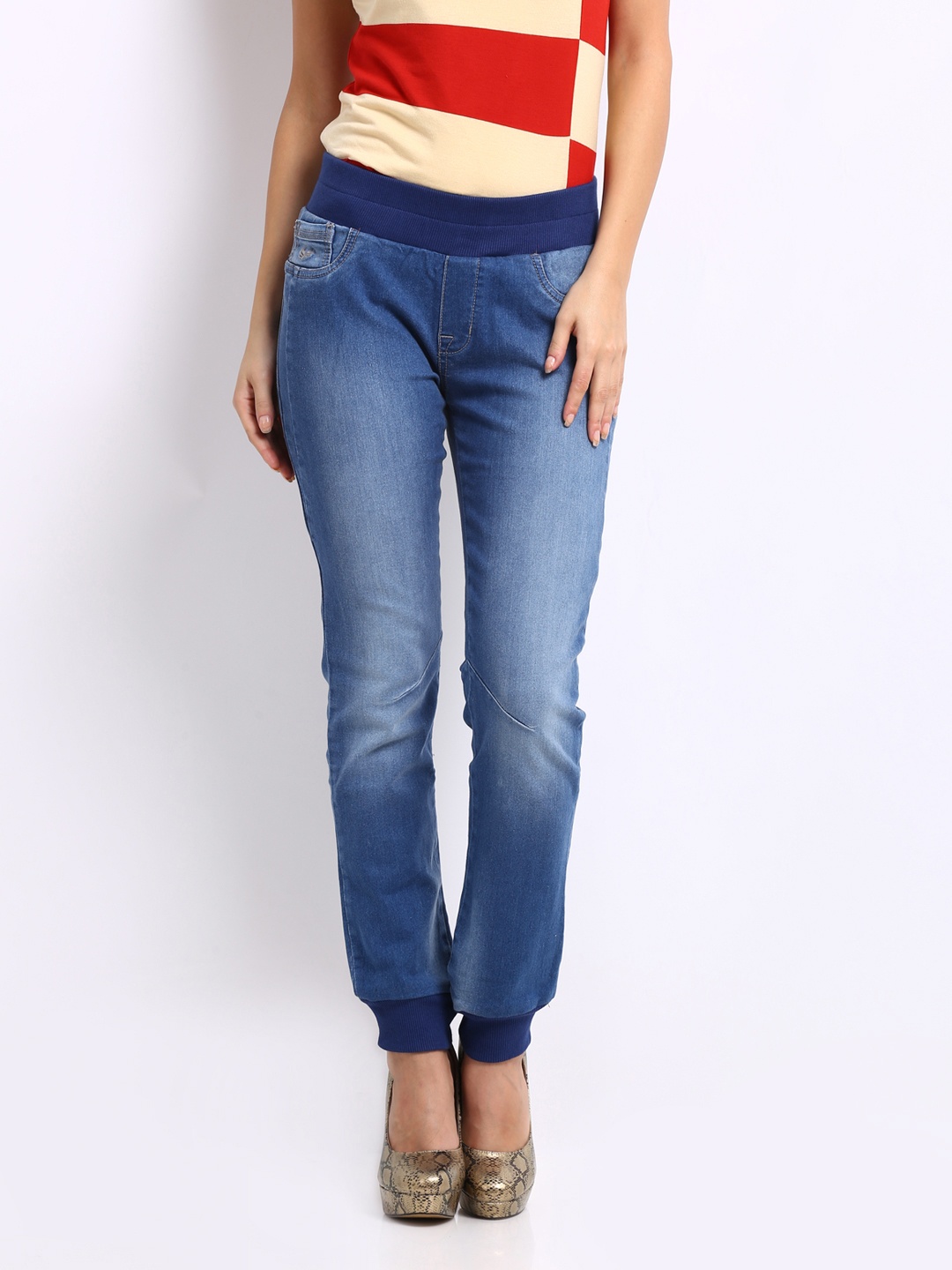 

Flying Machine Women Blue Jeggings