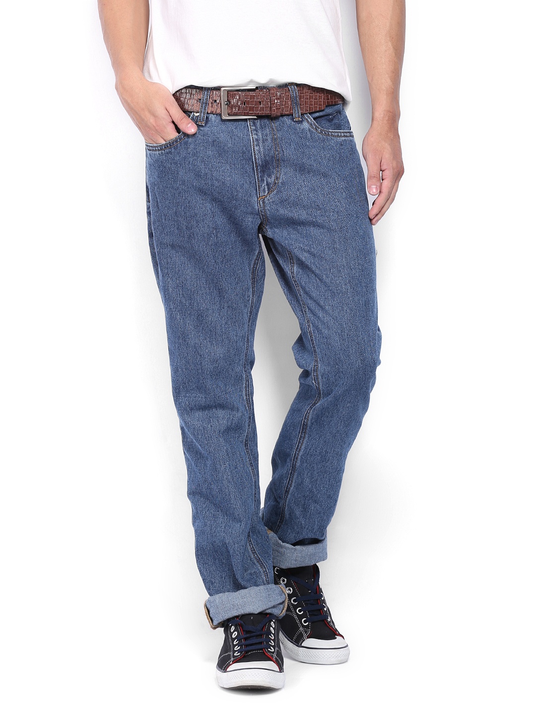 

Jack & Jones Men Blue Clark Regular Fit Jeans