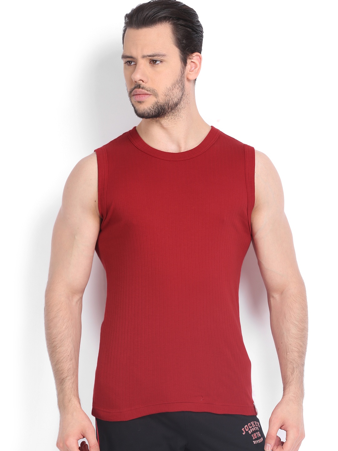 

Jockey Super Combed Cotton Sleeveless Muscle T-shirt 9930-0105, Red