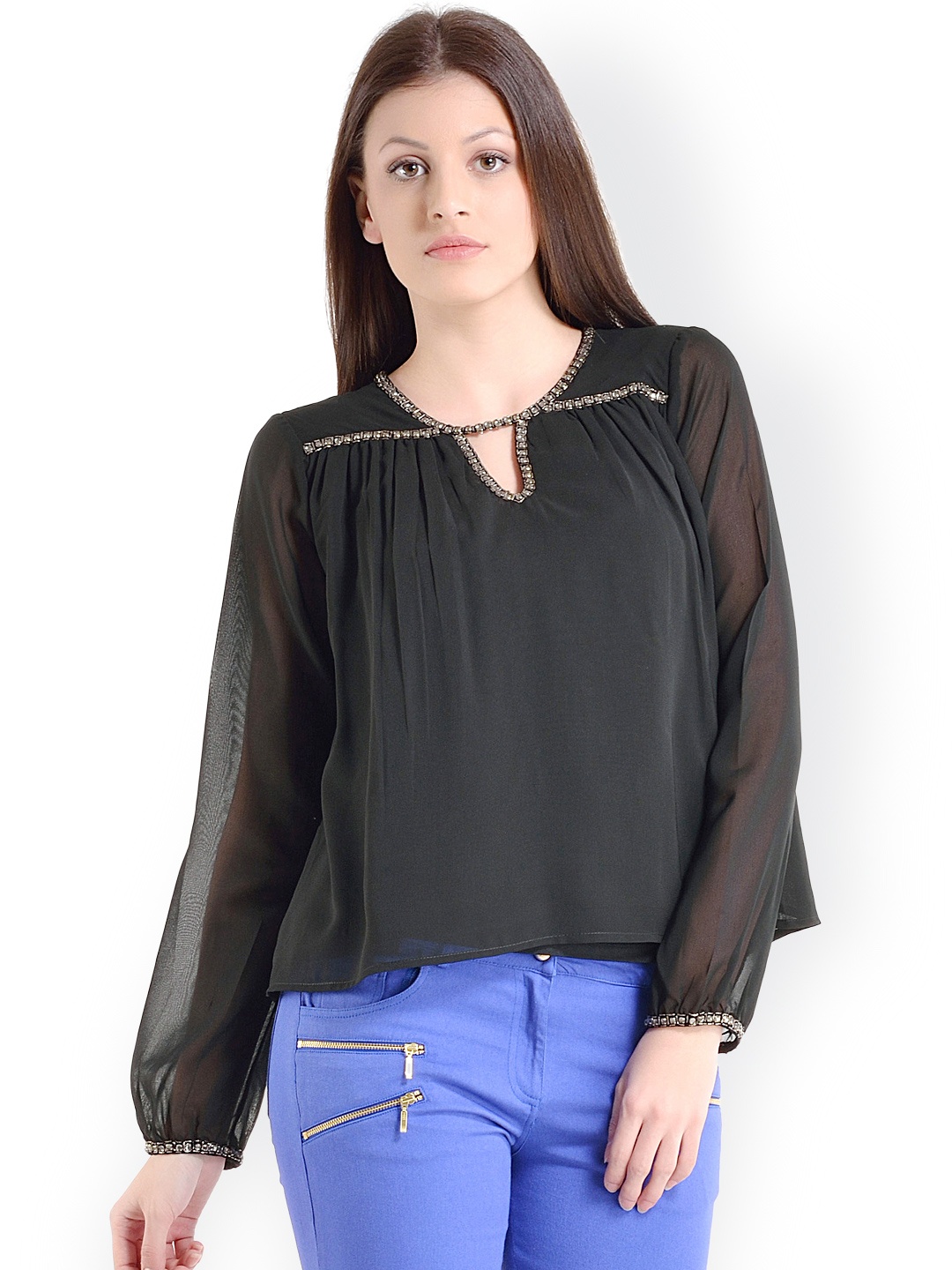 

Kazo Black Daphy Top