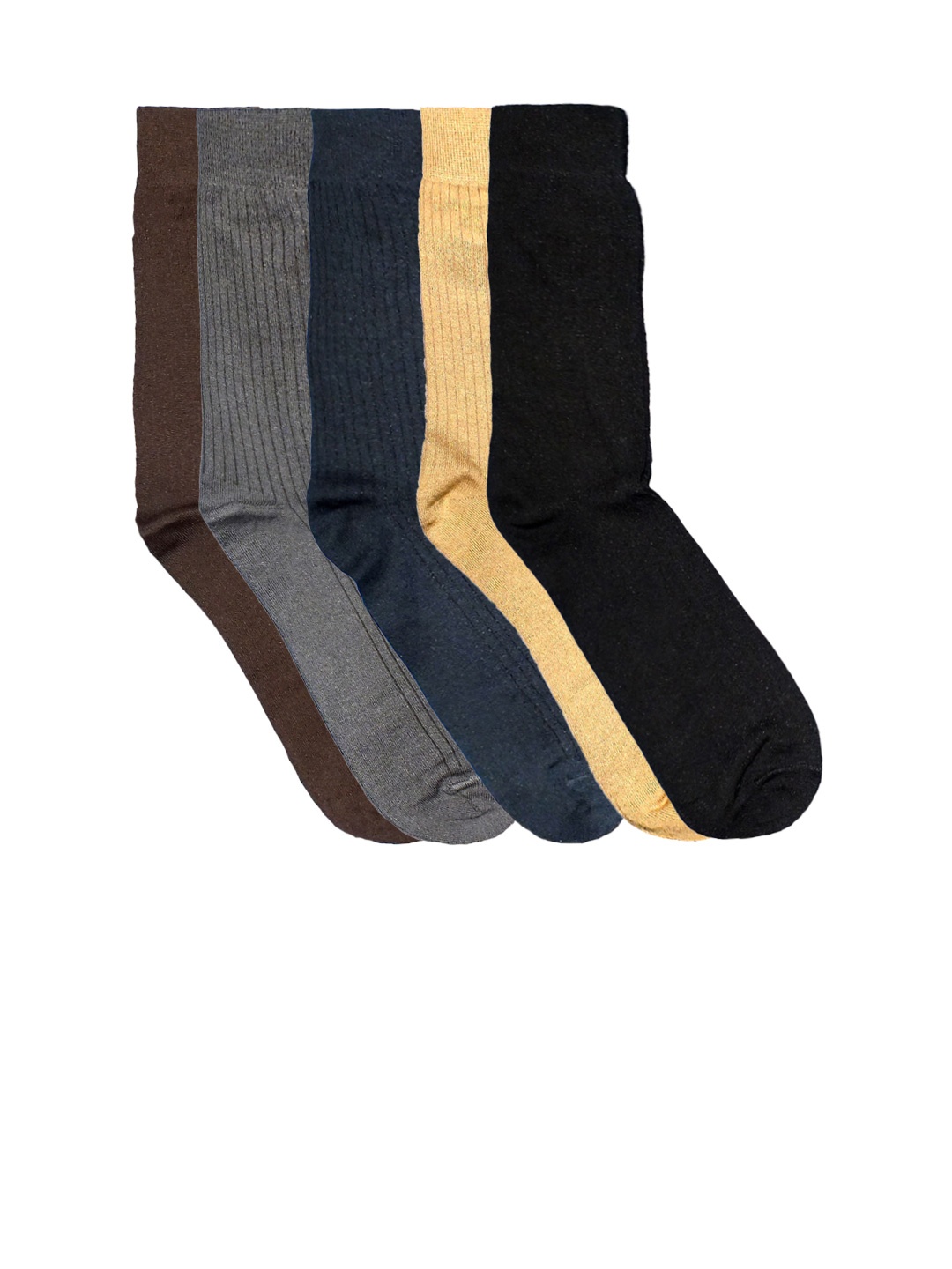 

MARC Men Set of 5 Socks, Brown