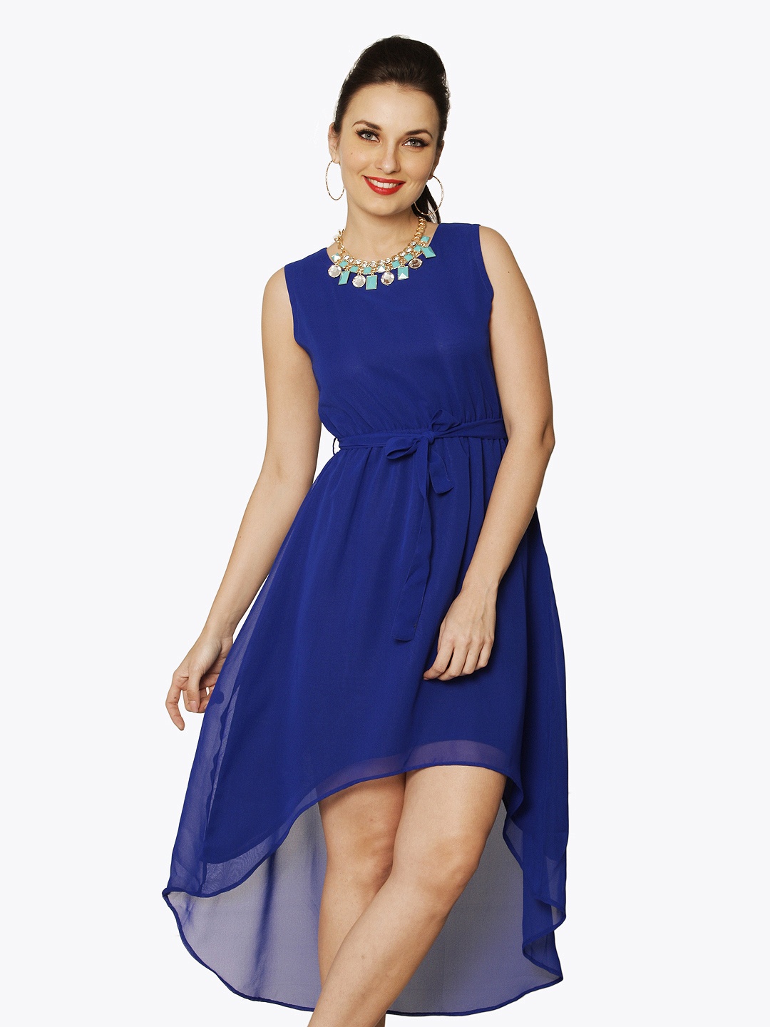 

Miss Chase Blue High-Low Dress