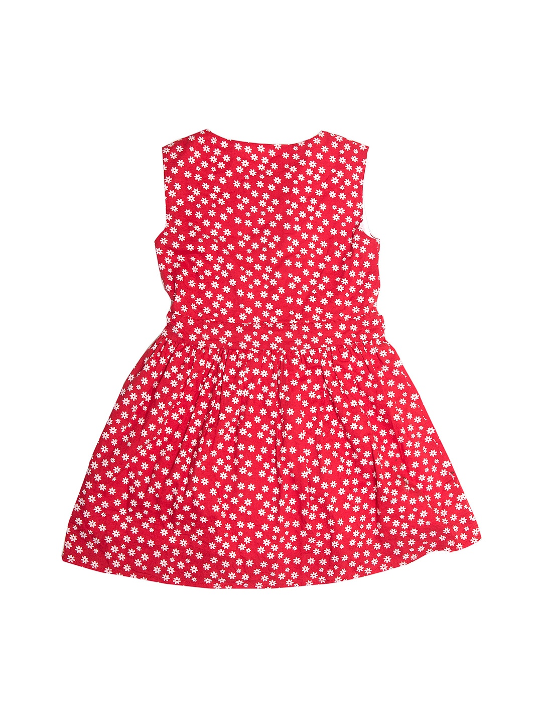 Myntra Nino Bambino Girls Red Printed Fit & Flare Dress 395009 | Buy ...