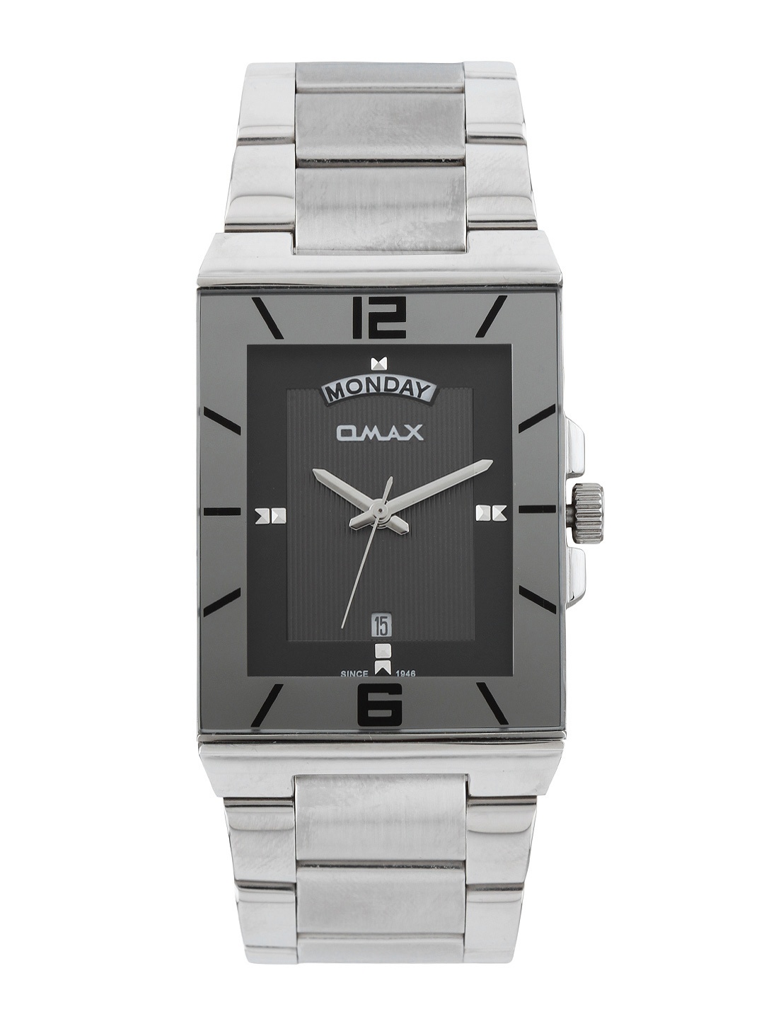 

Omax Men Black & Brown Dial Watch