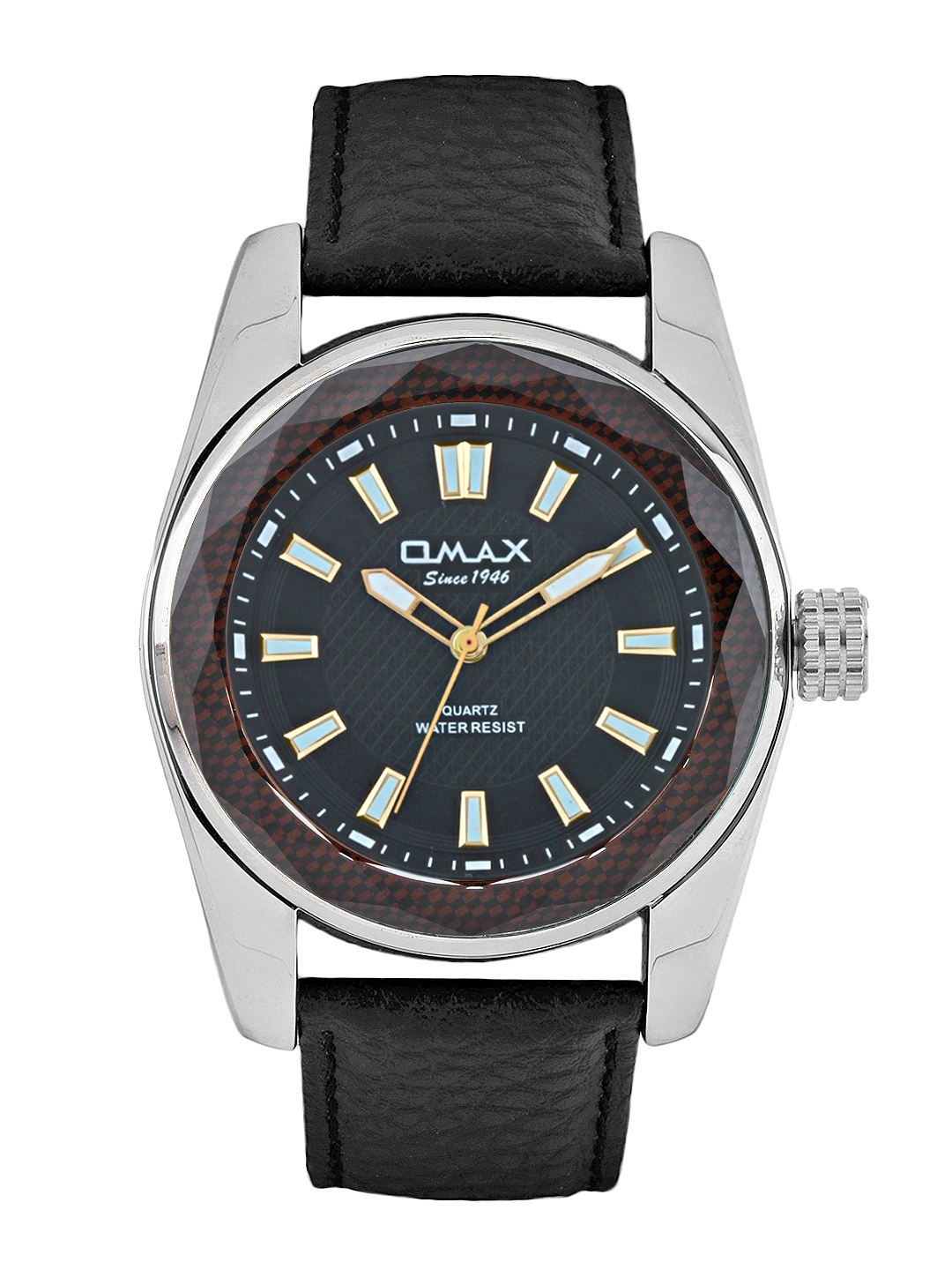 

Omax Men Black Dial Watch