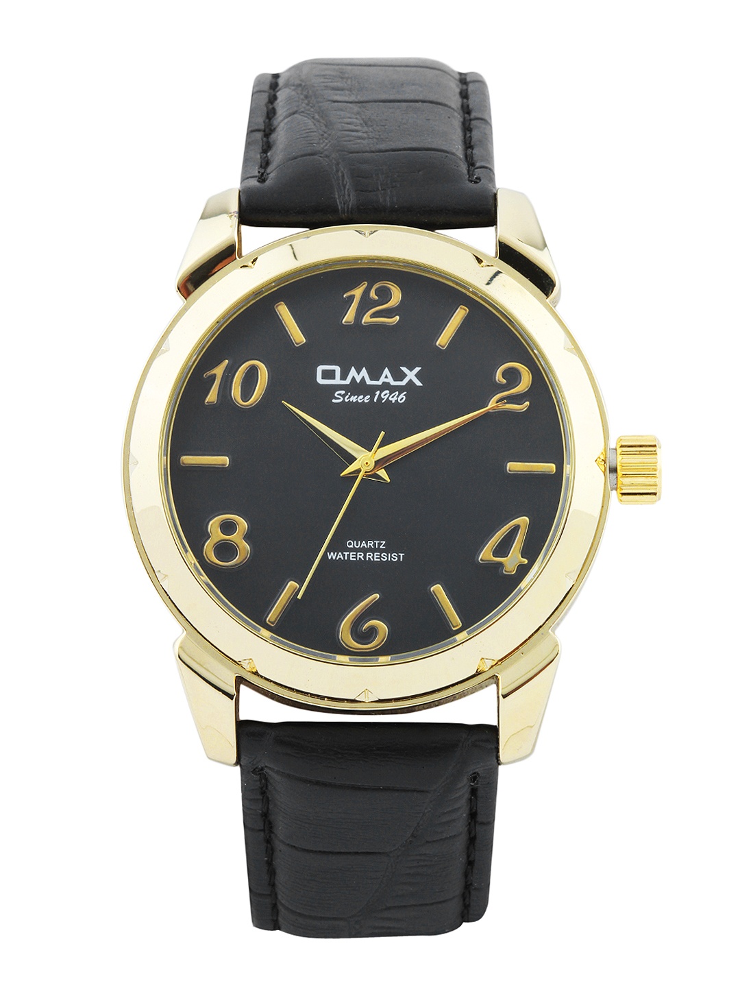 

Omax Unisex Black Dial Watch