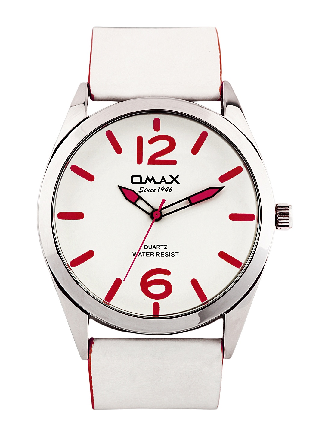 

Omax Unisex White Dial Watch