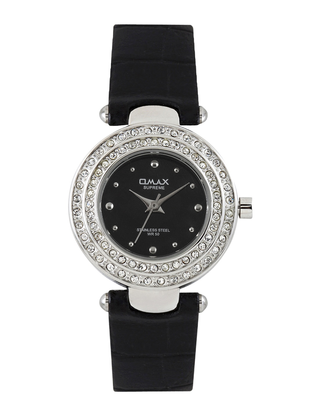 

Omax Women Black Dial Watch LS132