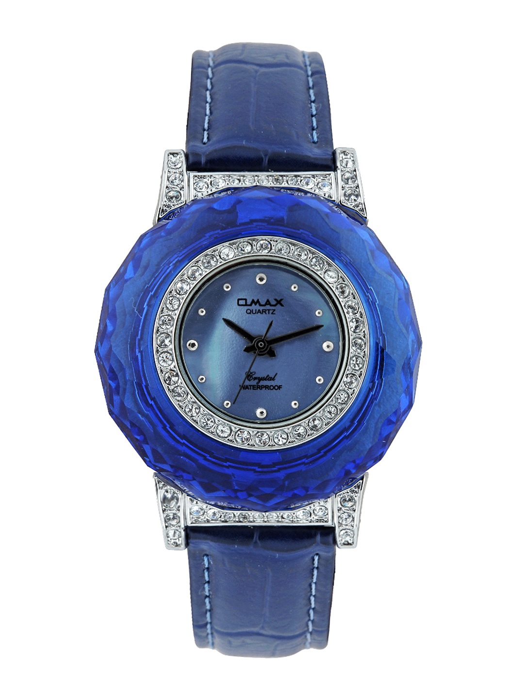 

Omax Women Pearly Blue Dial Watch