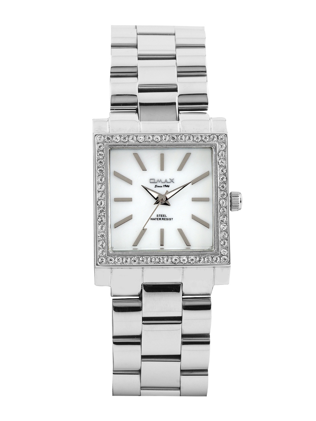 

Omax Women Pearly White Dial Watch