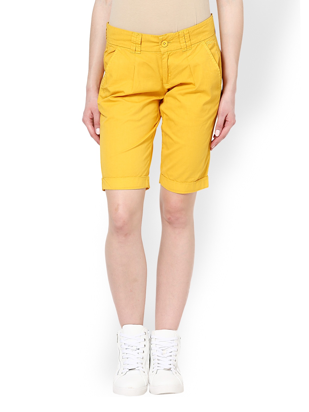 

PUNK Women Yellow Shorts
