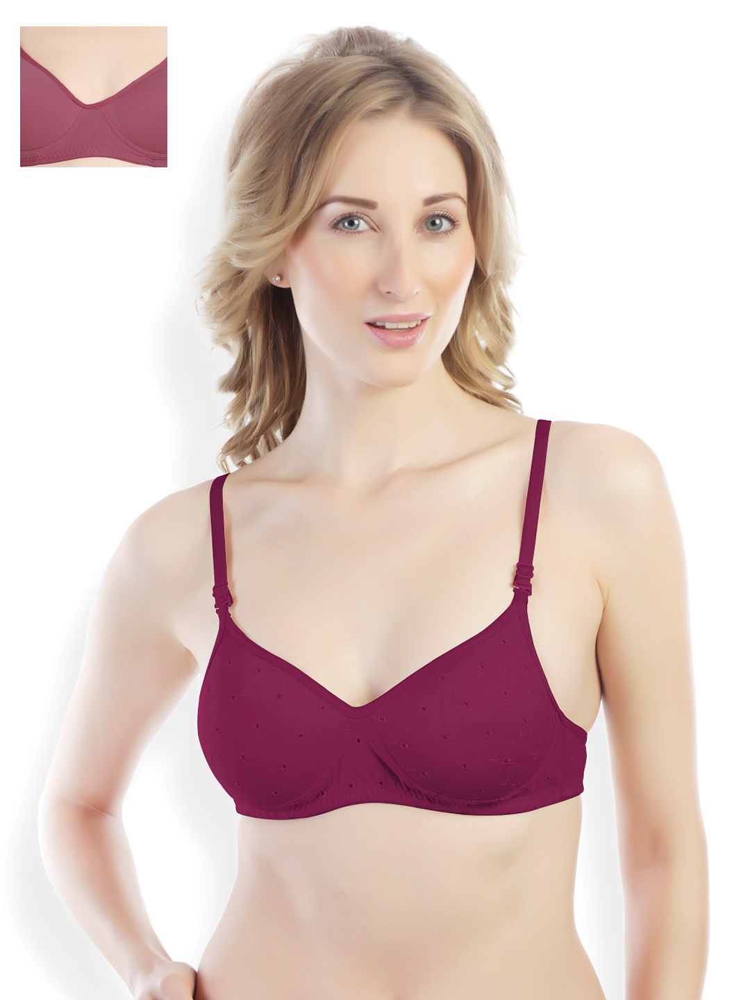 

Tweens Pack of 2 Magenta Full-Coverage T-shirt Bras TW1302MG-TW1301MG