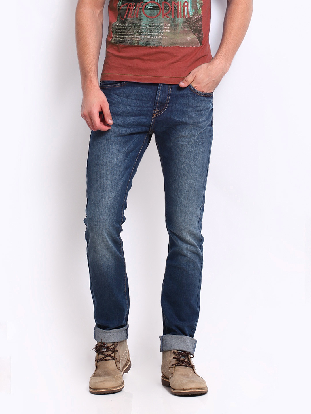 

Pepe Jeans Men Blue Holborne Regular Fit Jeans