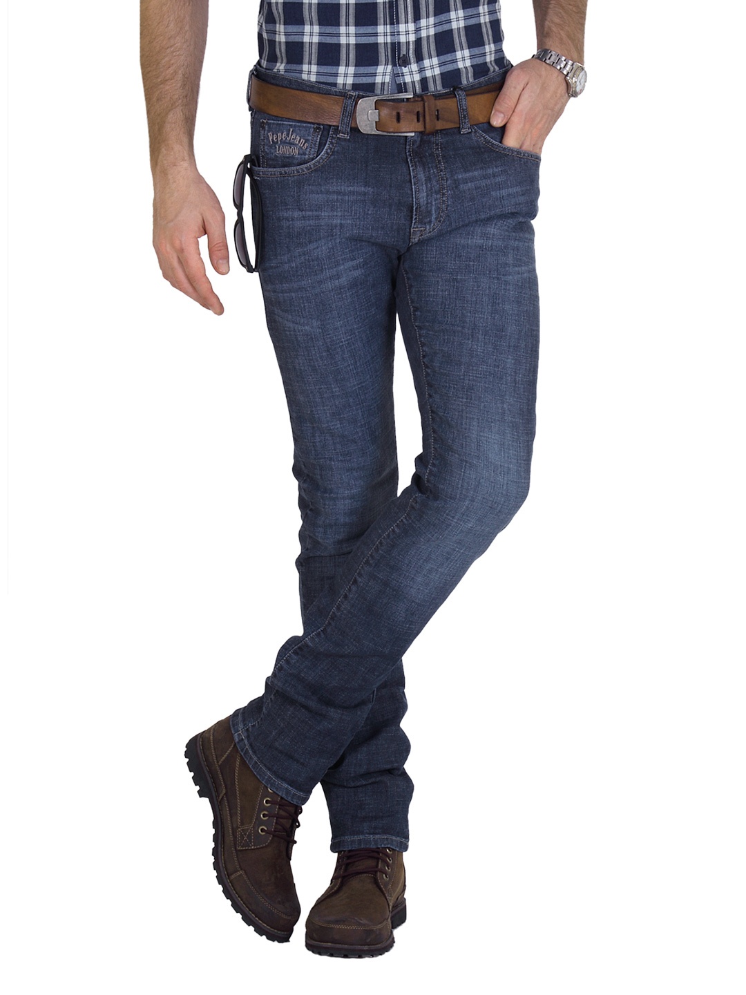 

Pepe Jeans Men Blue Jeans, Navy blue