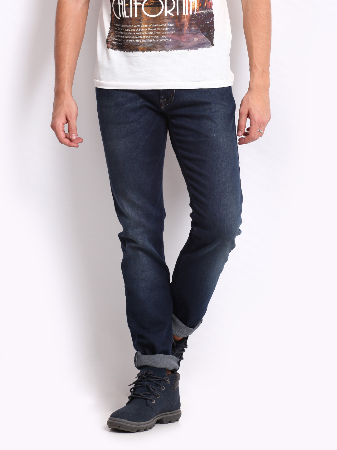 

Pepe Jeans Men Blue Vapour Skinny Fit Jeans