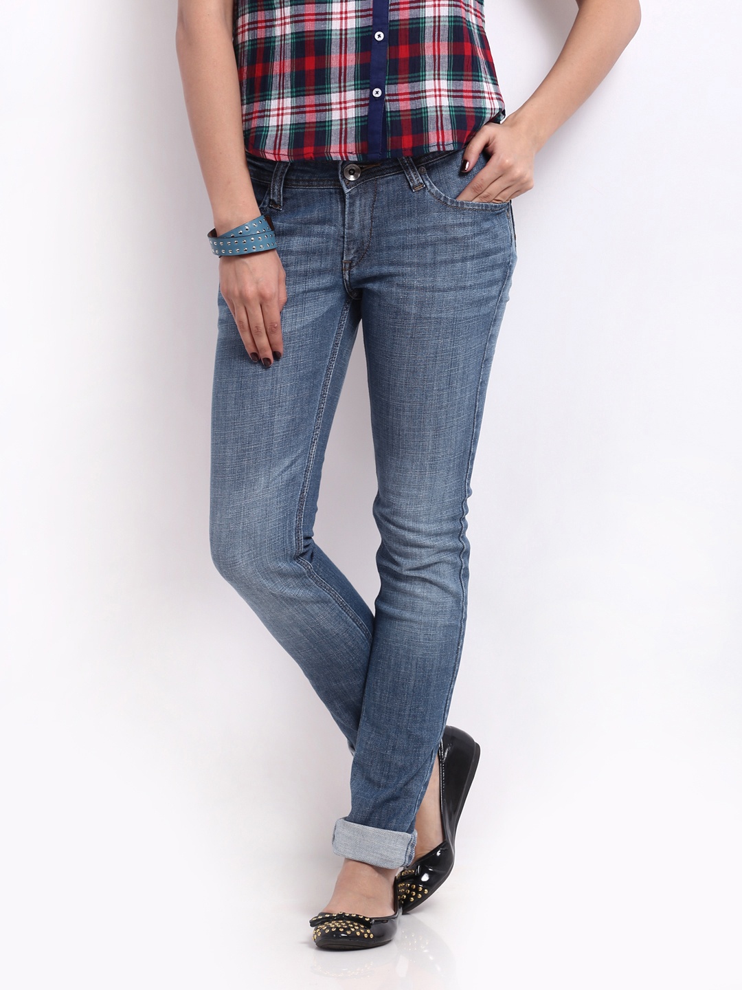

Pepe Jeans Women Blue Frisky Slim Fit Jeans