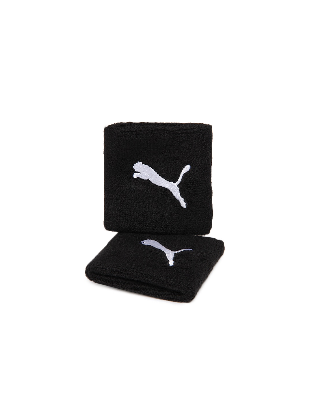 

Puma Unisex Set of 2 Black Wristbands