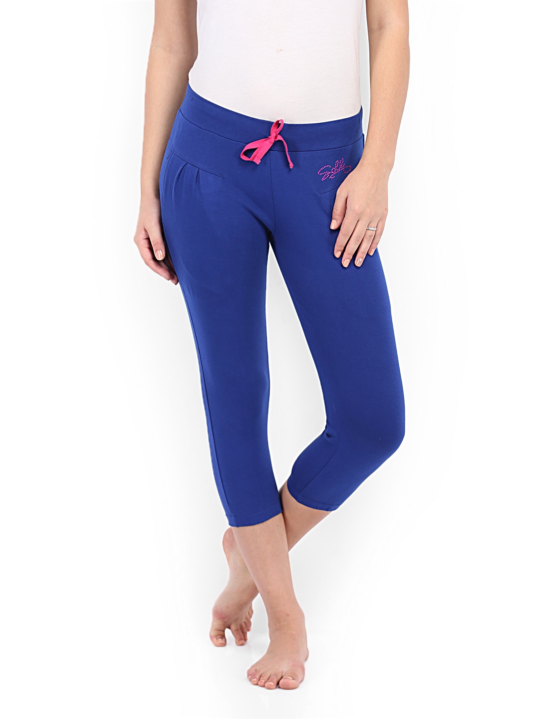 

SDL by Sweet Dreams Women Blue Lounge Capris F-LAC-6101