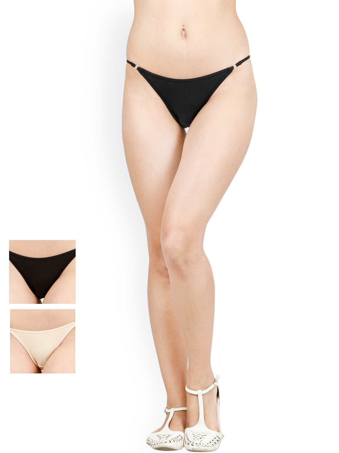 

Softrose Pack of 3 Women Bikini Briefs RB5001BSB, Black