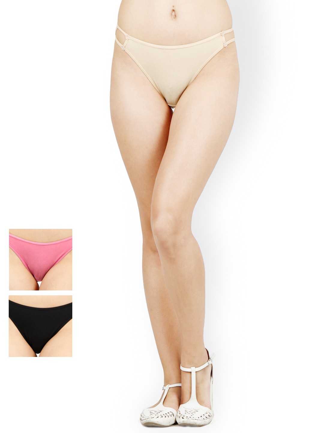 

Softrose Women Pack of 3 Bikini Briefs WP5001BSP, Black