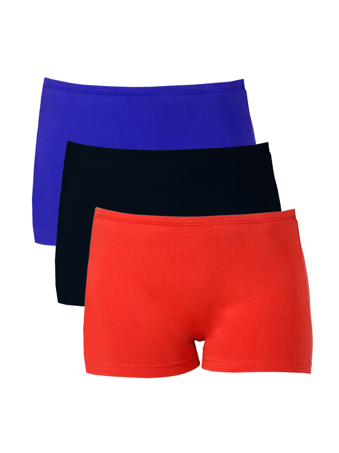 

Softrose Women Pack of 3 Boyshorts SH7004BRRRB, Black