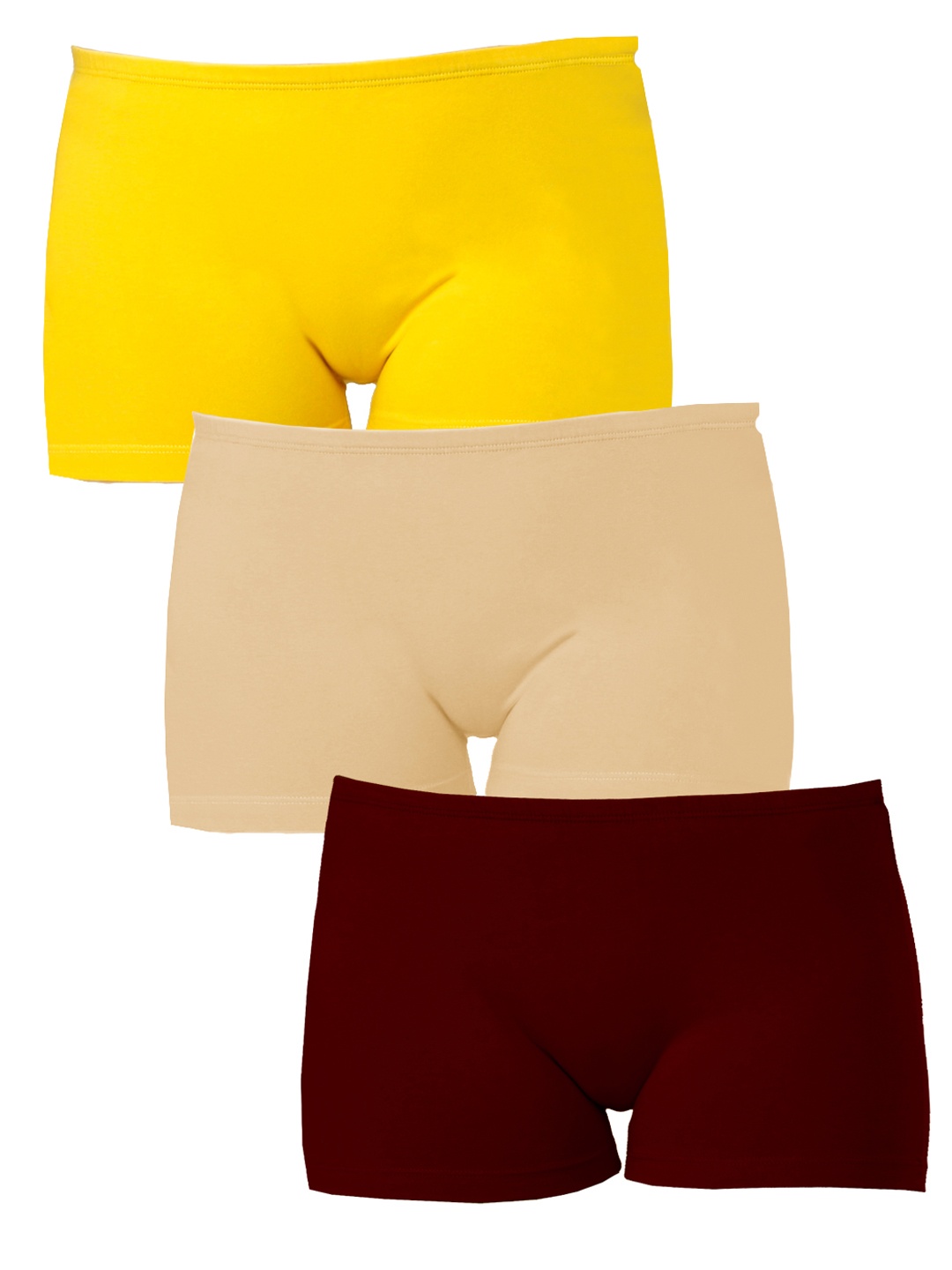 

Softrose Women Pack of 3 Boyshorts SH7004MRYS, Maroon