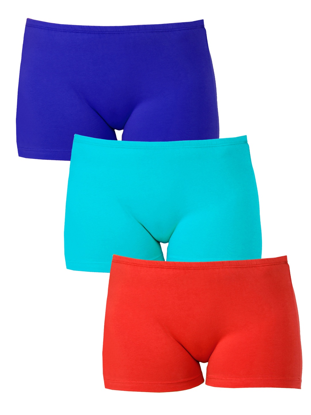 

Softrose Women Pack of 3 Boyshorts SH7004RRGRB, Red
