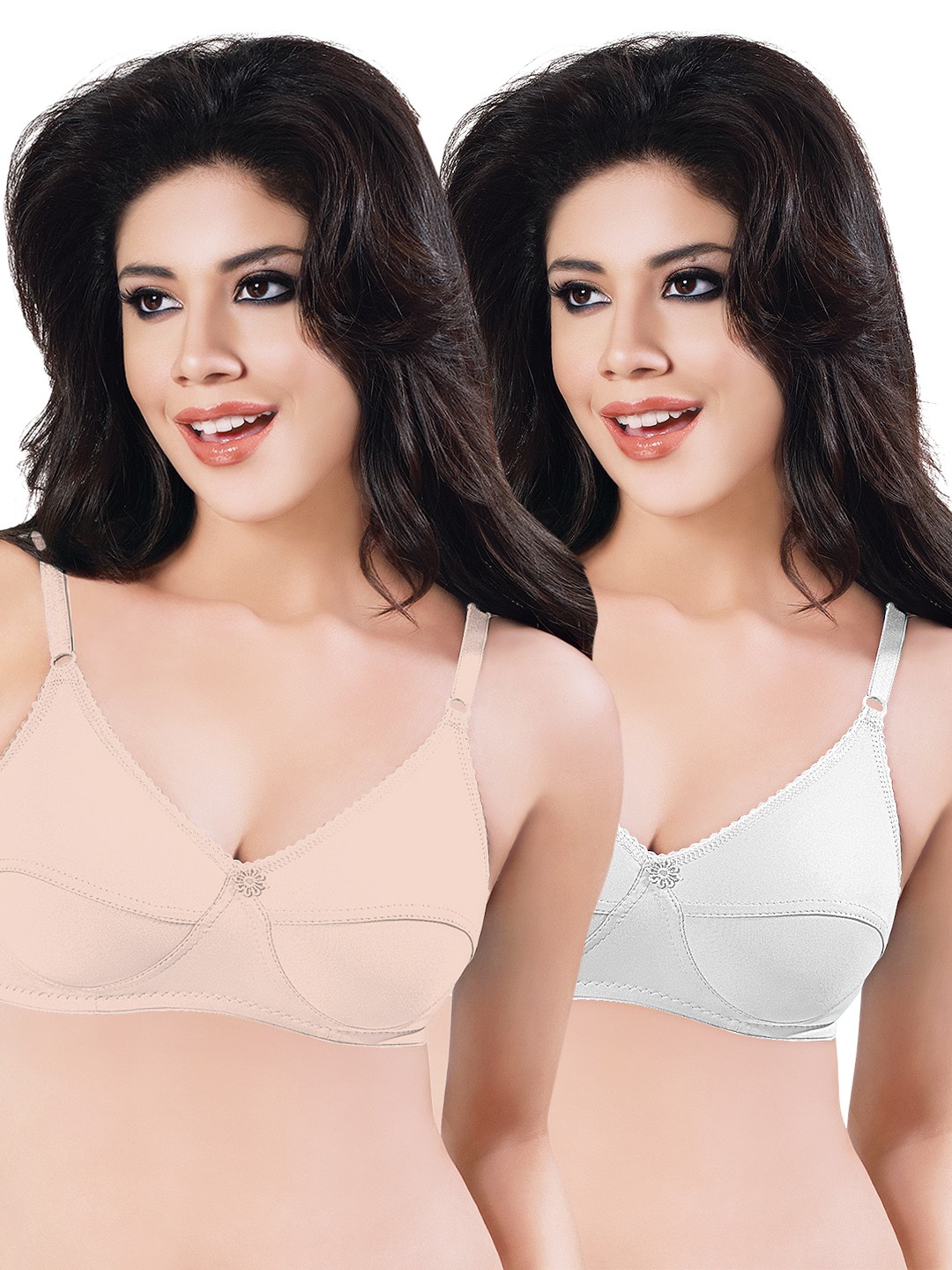

Sonari Pack of 3 Full-Coverage T-shirt Bras, Skin