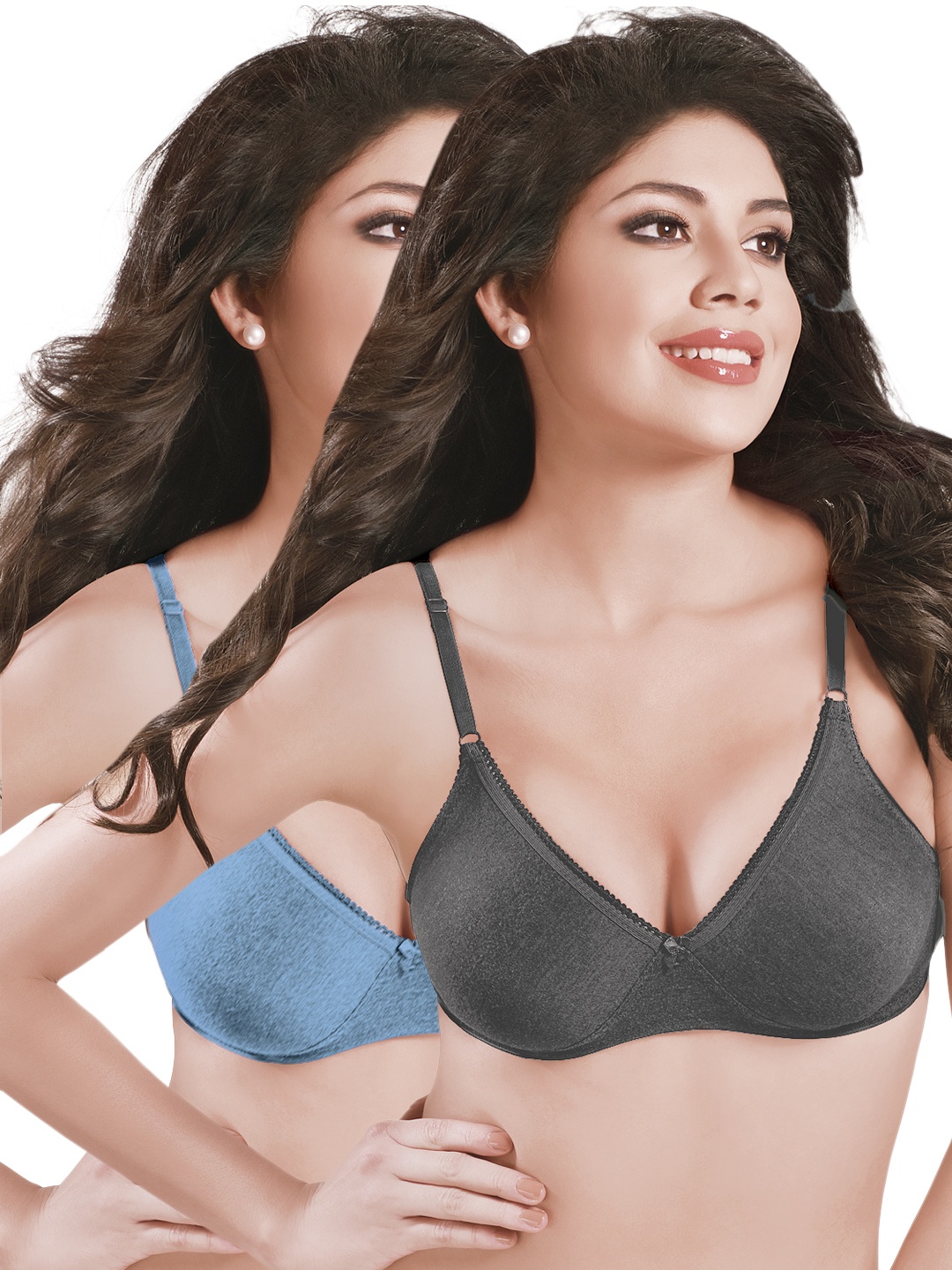 

Sonari Pack of 2 Bras Felong, Navy blue
