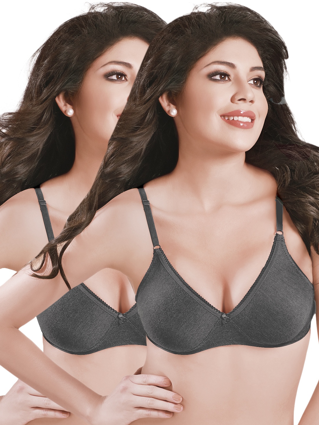 

Sonari Pack of 2 Black Bras Felong