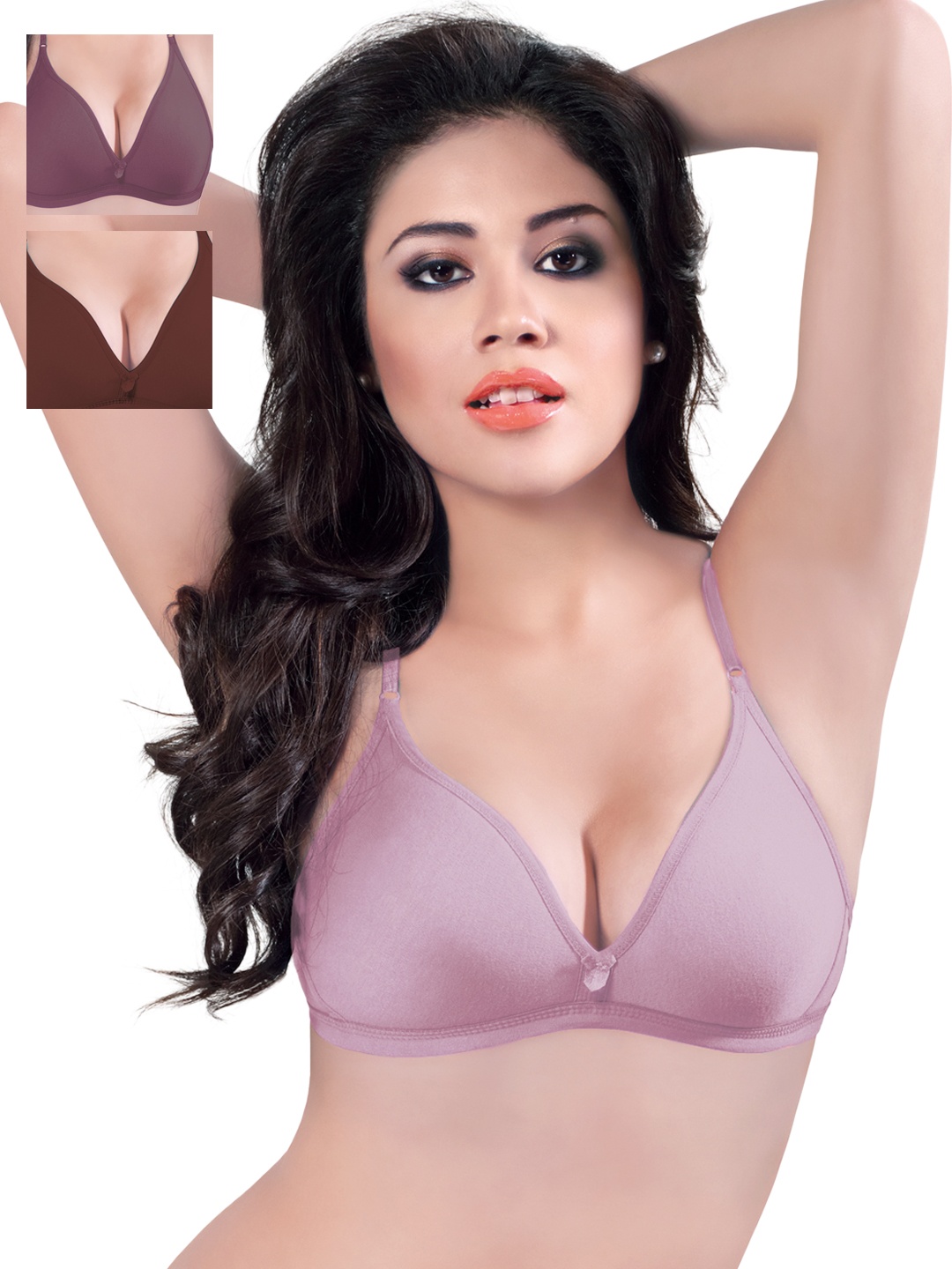 

Sonari Pack of 3 Full-Coverage T-shirt Bras, Lavender