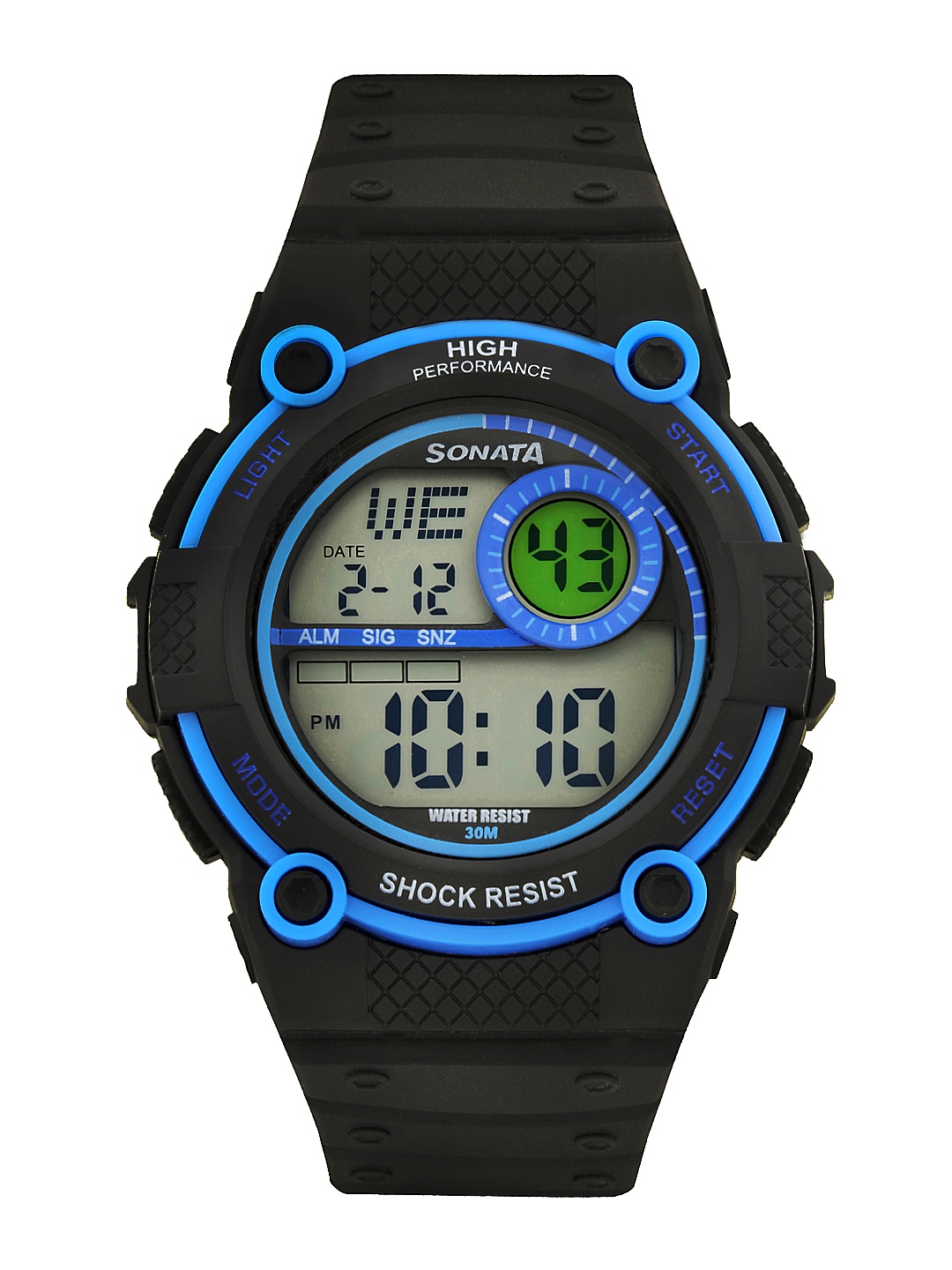 

Sonata Men Black Digital Watch 77004PP03