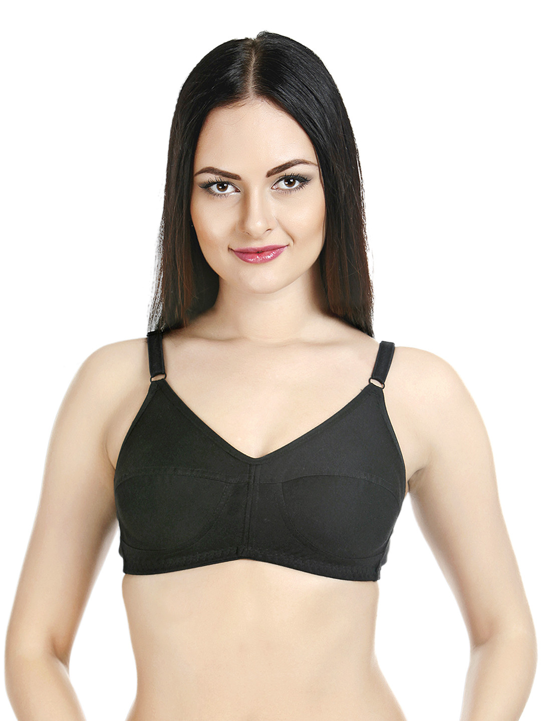 

Souminie Black Full-Coverage Bra SLY-35
