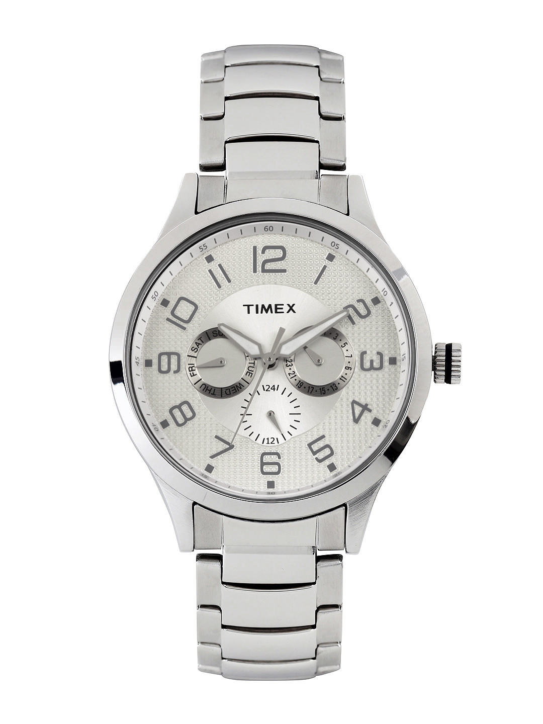 

Timex Men Silver-Toned Dial Watch TW000T306