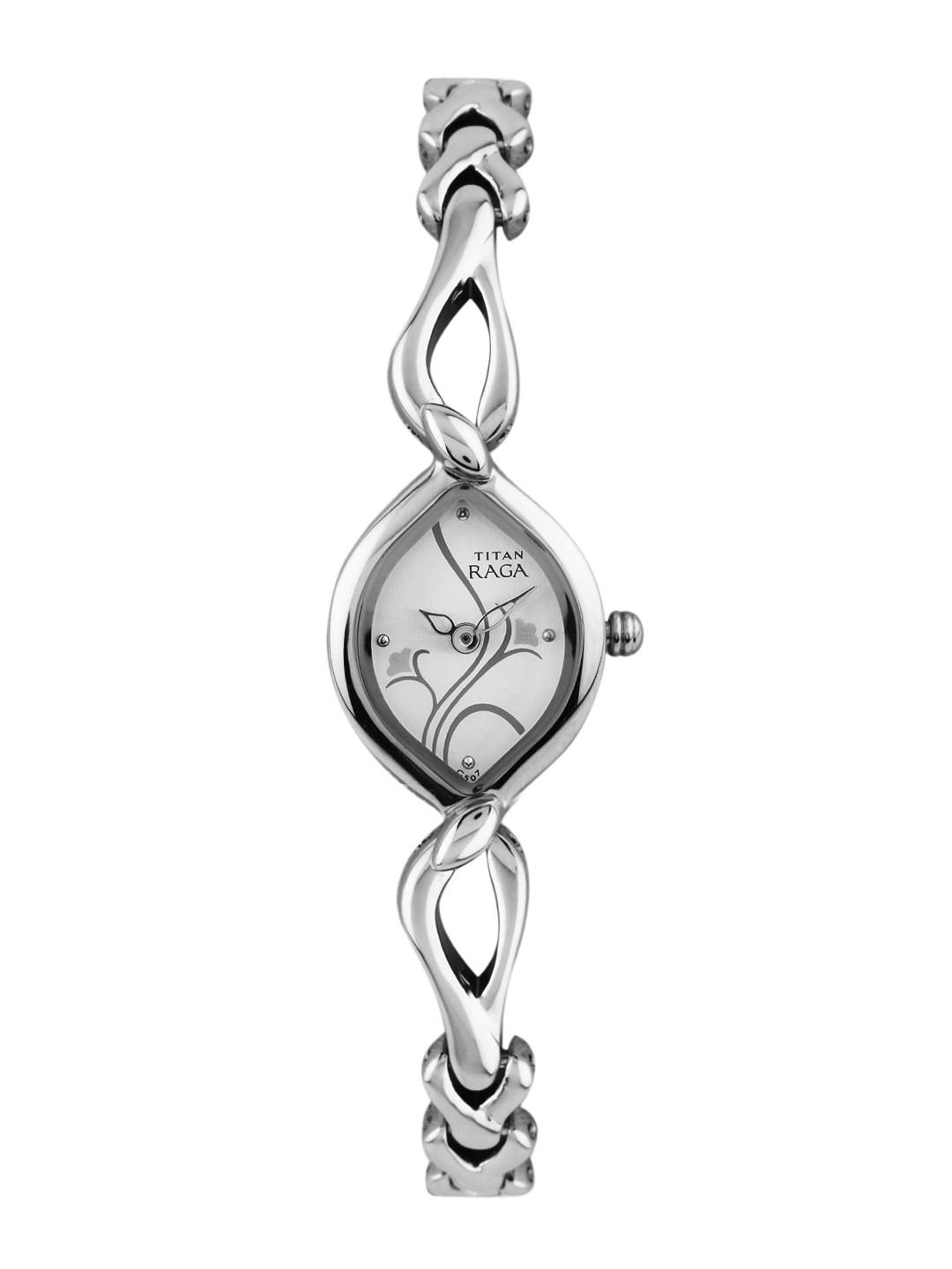 

Titan Raga Flora Women Silver Analogue watch NL2455SM01