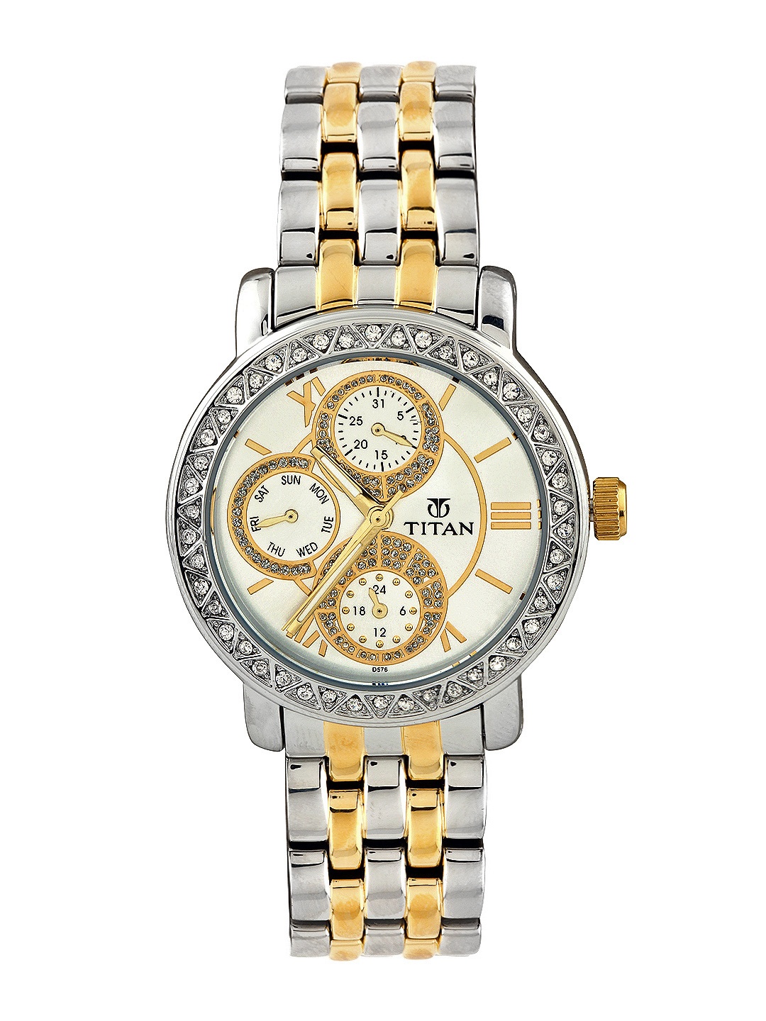 

Titan Women Silver Toned Dial Watch