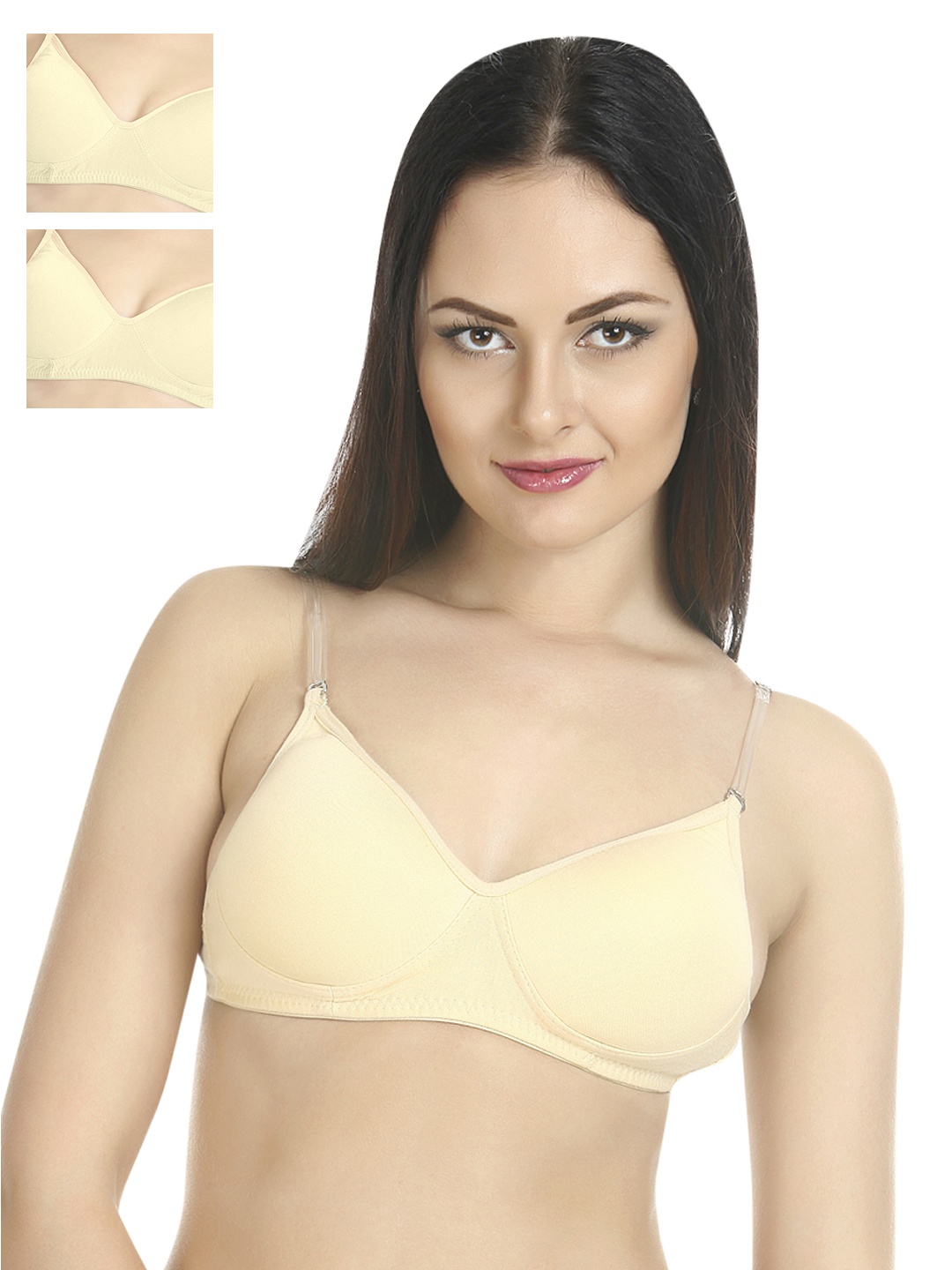 

Tweens Pack of 3 Nude-Coloured Full Coverage T-shirt Bra TW-1315