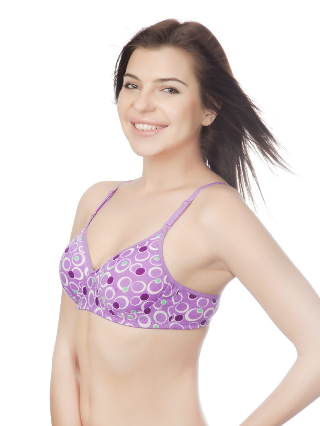 

Tweens Purple Printed T-shirt Bra TW1303DPR36B