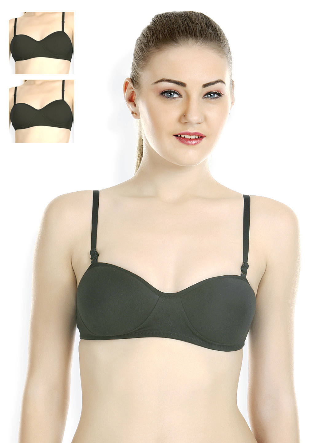 

Tweens Pack of 3 Black Demi Cup Bras TW1201